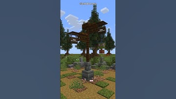 Minecraft | Signpost Design 3 | Tutorial #shorts #minecraft