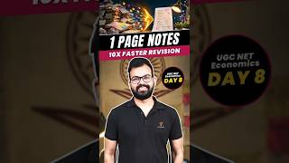 1-Page Notes Revision Strategy | UGC NET Economics | Day 8