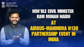Union Minister Speaks at Airbus-Mahindra H130 Partnership Event in India