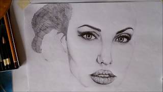 Angelina Jolie - speed drawing