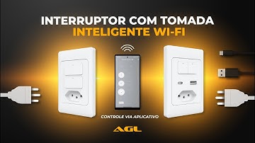 Interruptor com tomada , USB e USB-C WiFi