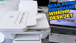 How to Scan , Print and Share With HP Deskjet 4220e All In One Printer