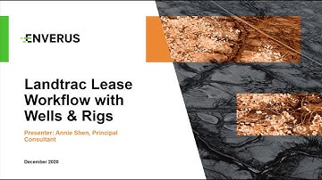 Landtrac Lease Workflow with Wells & Rigs