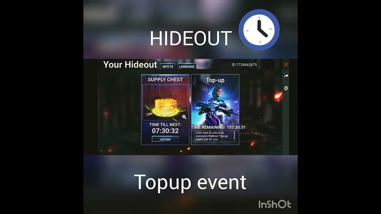 Free Fire Hideout Topup Event