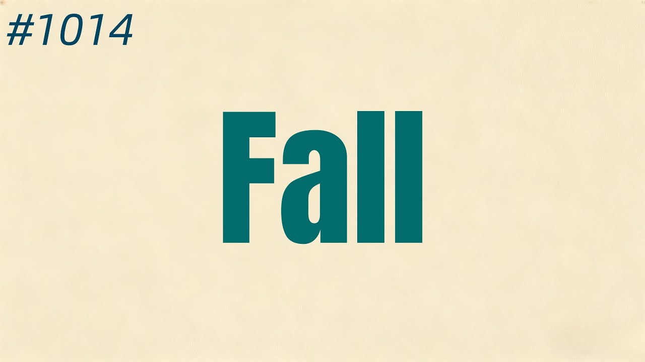 Master "Fall" | Essential Word from the Coca Frequency List | English Listening for Beginners