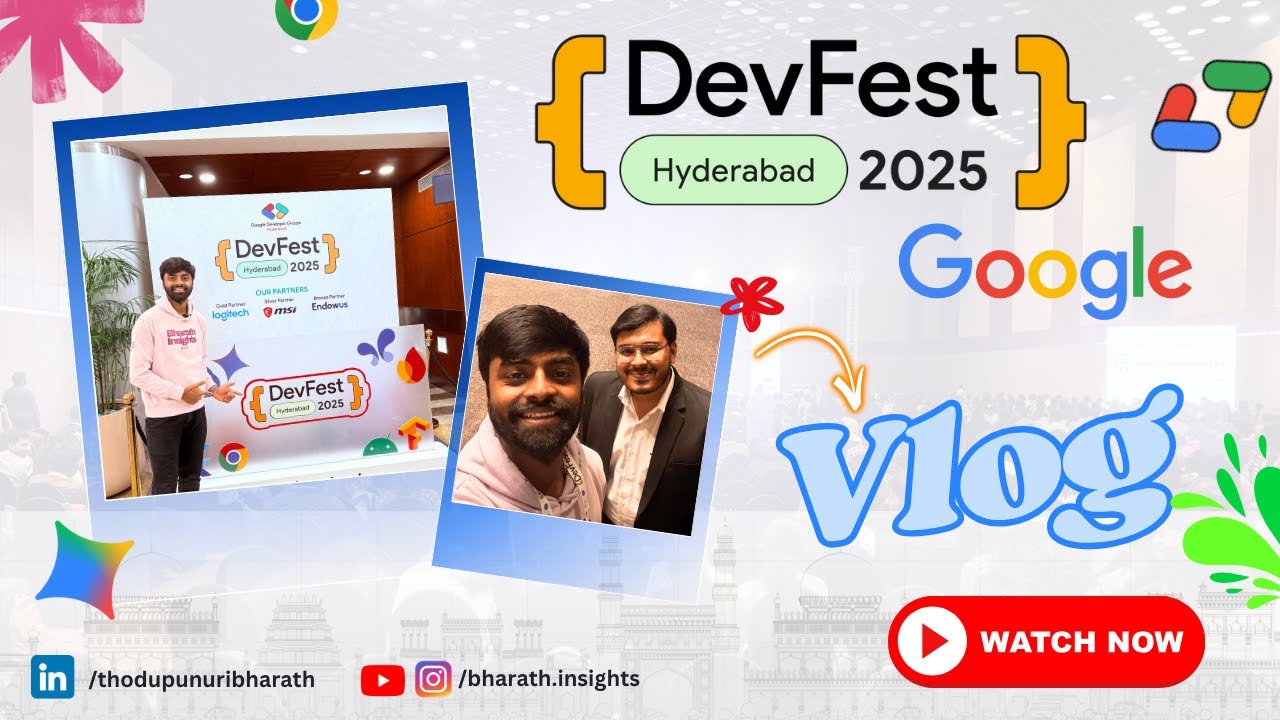 Inside Google Developer Group DevFest Hyderabad 2025 | Full Event Vlog ...