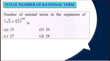 Number of rational terms in the expansion of (√(2)+4√(3))^100 is : (W (A) 25 (B) 26 (C) 27