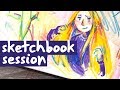 Sketchbook Session - Cool Woodless Colored Pencils!