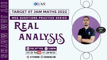 Real Analysis | MSQ Question Practice Series  | IIT JAM Mathematics 2022