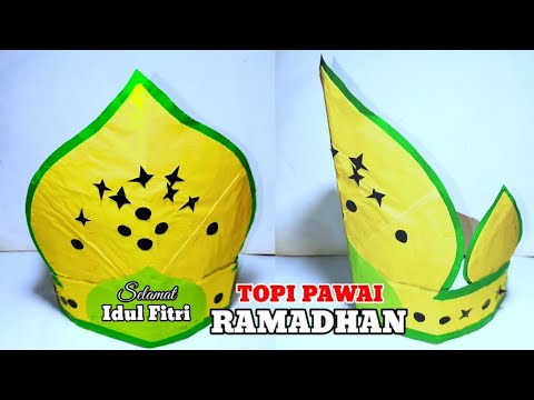 🔥DIY Cara Membuat Topi Untuk Pawai Takbiran Ramadhan || Topi Mahkota Mudah untuk karnaval MOS MPLS
