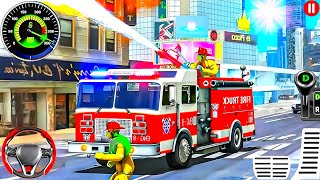 City Fire Truck  Rescue Simulator - 911 US Emergency Ambulance Driving 3D : Android Gameplay screenshot 5