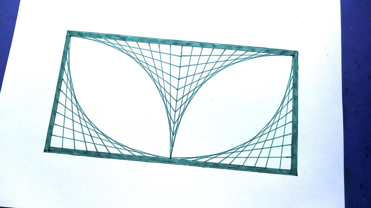 Super Fast Two Green Eyes Spiral Geometric Pattern in a Rectangle ...