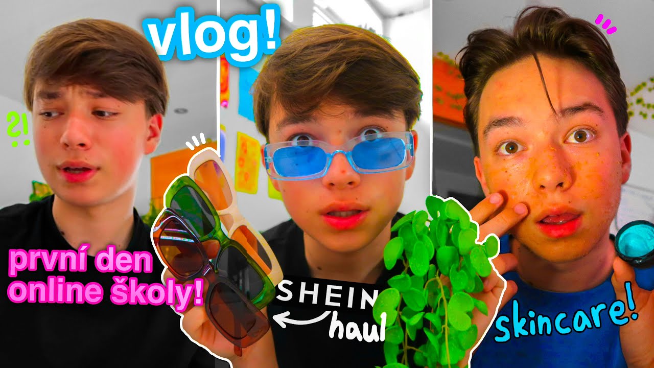 VLOG: Shein Haul, Můj 1. Den na Online Škole, Skincare Večer, Výlety po ČR, Editování Videí a víc!🌱