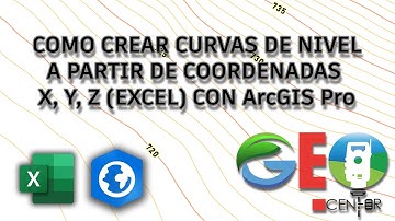 COMO CREAR CURVAS DE NIVEL PARTIR DE COORDENADAS X, Y, Z (En Excel) CON ARCGIS PRO