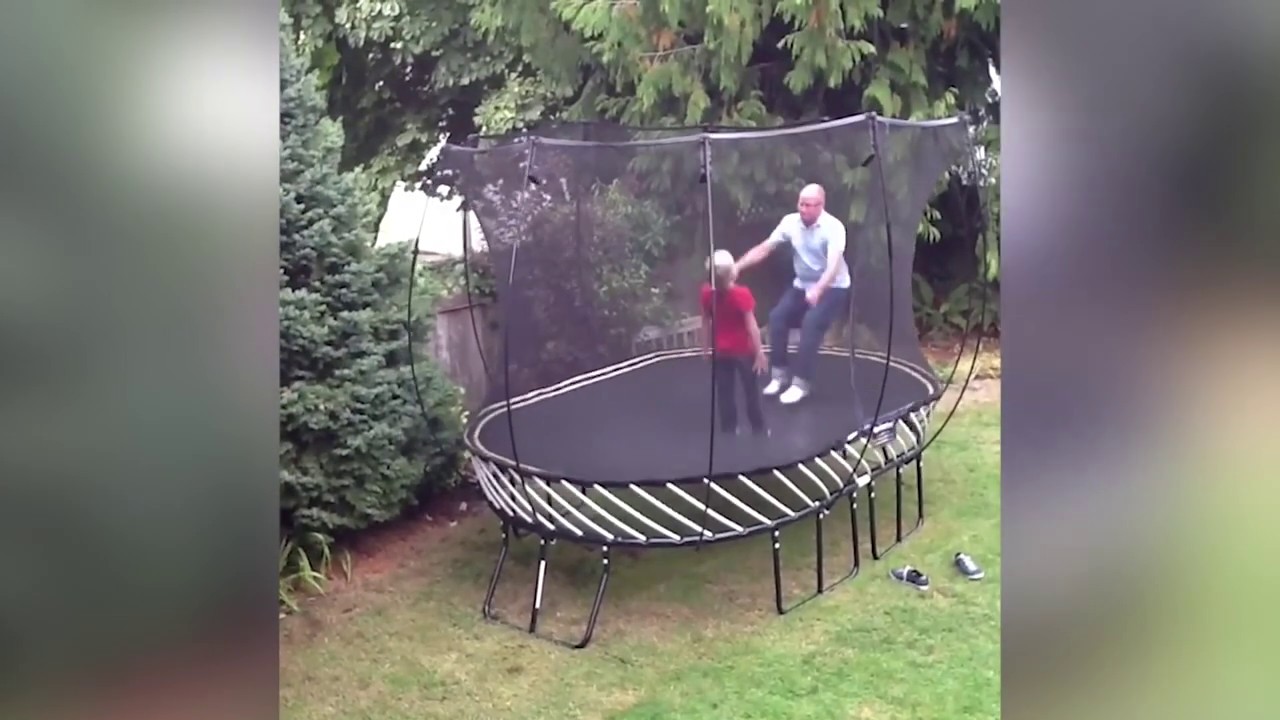 Funny Challenge With Trampoline Funny YouTube