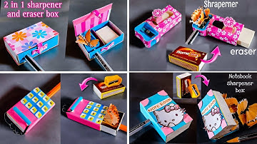 4 Different DIY Sharpener Boxes with Matchbox | Matchbox crafts | phone sharpener | Papercraft