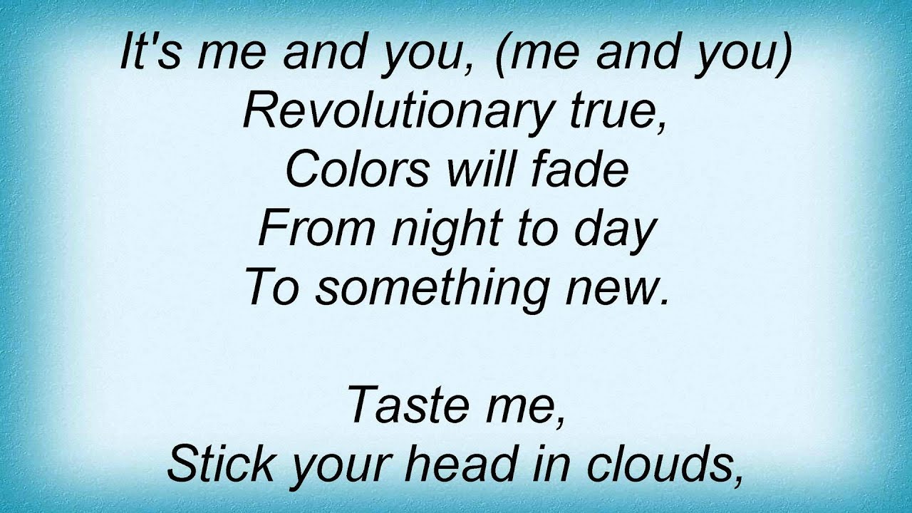 Camouflage Me And You Lyrics YouTube