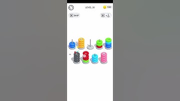 Color Hoop Stack Puzzle Level 20 Walkthrough Solution iOS/Android