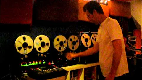 Tascam MSR24 x 2 + Midiizer = 46 analog tracks!