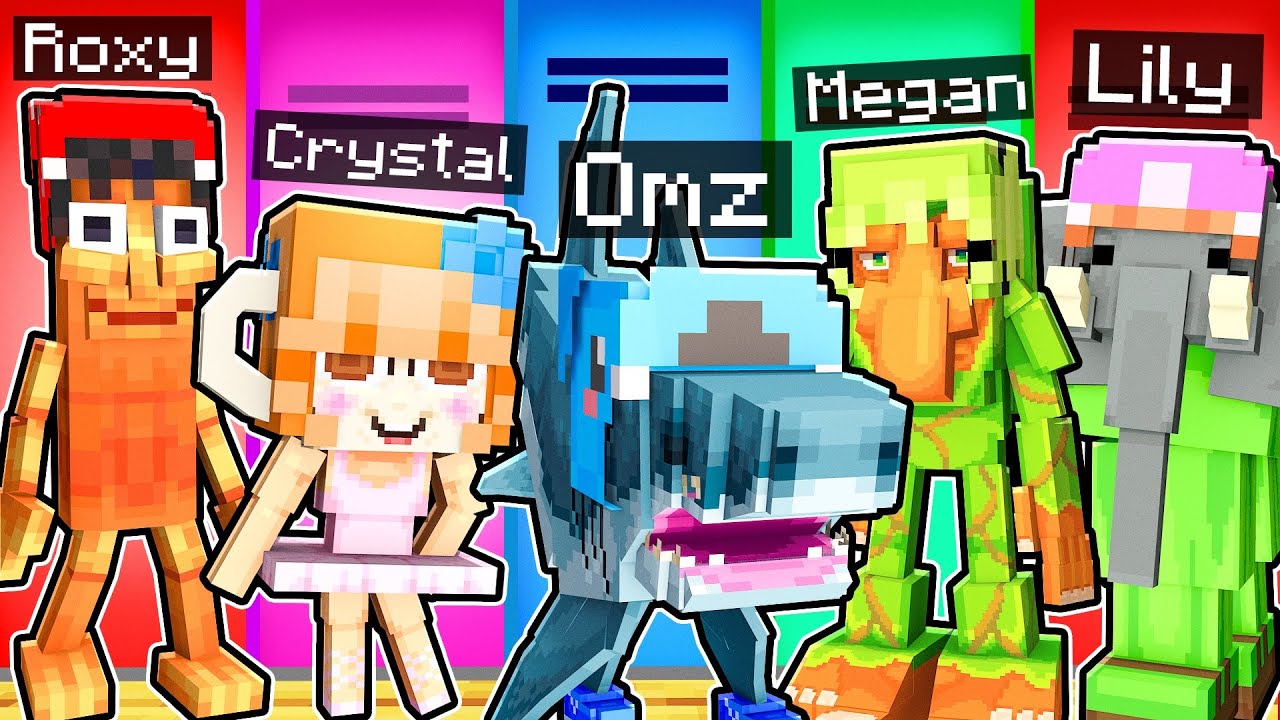 10 Friends On One BRAINROT Block In Minecraft!