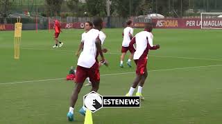 Elfsborg-Roma, l'allenamento completo della squadra giallorossa ...