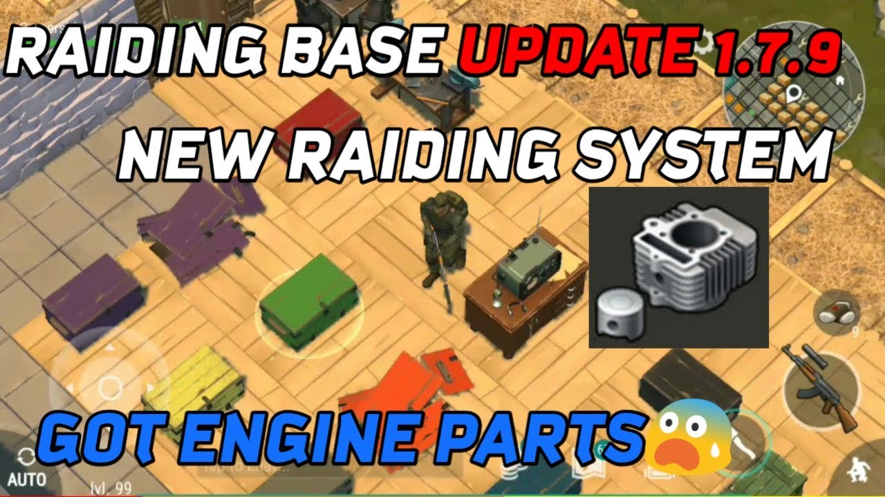 Raiding another base update 1.7.9 Got awesome loot+ engine parts