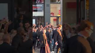 Brad Pitt And George Clooney Delight Fans At Wolfs La Premiere