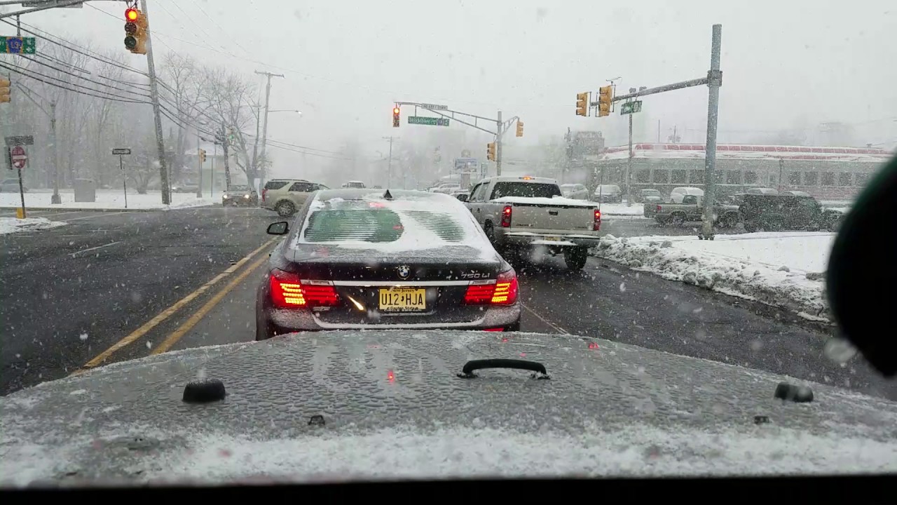 The Day after Blizzard Stella... Timelapse Little Silver to Ocean ...
