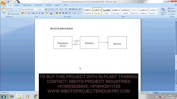 DESIGN AND FABRICATION OF PNEUMATIC GENERATOR WITH AUTO CUT OFF MECHANICAL PROJECT-MBOTS INDUSTRY
