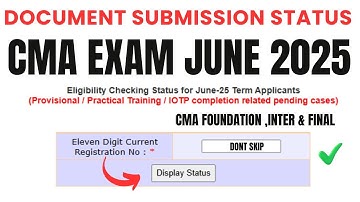how to check cma exam document submission status june 2025