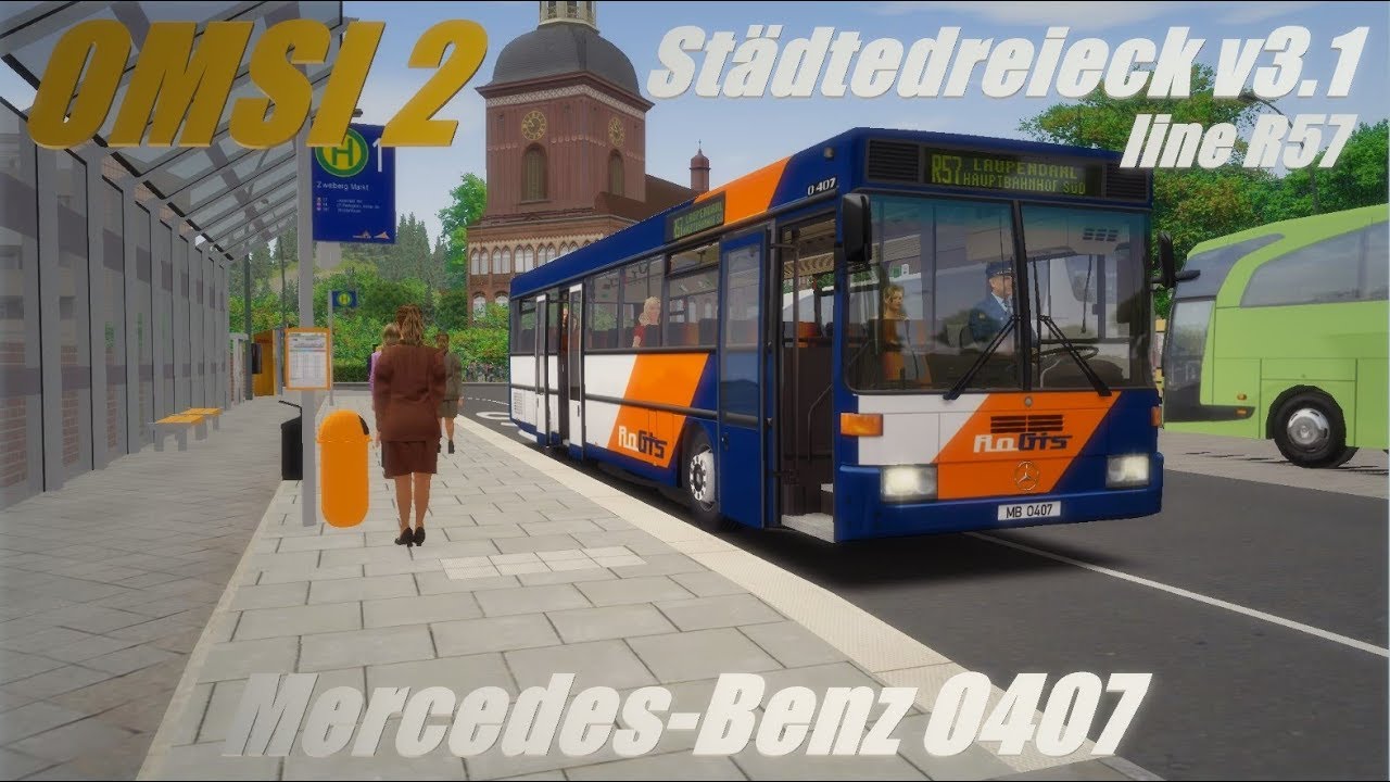 OMSI 2 • Städtedreieck v3.1 (line R57) • Mercedes-Benz O407