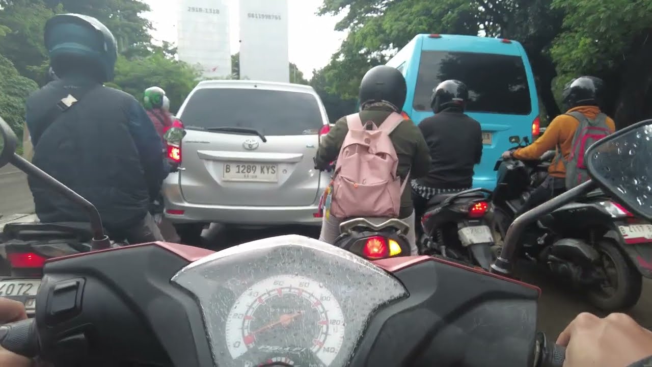 Motovlog Day 5 of Ramadan 🌅 Morning Trip from Permata Hijau to Jeruk Purut | Jakarta Street Scene