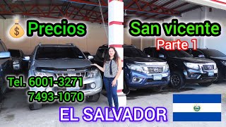VENTA de carros SAN VICENTE EL SALVADOR TROCAS PARA TRABAJO Y USO FAMILIAR