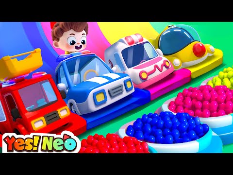 Cars Rescue | Car Garage Adventure | Learn Colors | Nursery Rhymes & Kids Songs | Yes! Neo