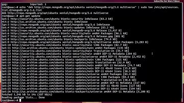 How To install MongoDB On Ubuntu 18.04 LTS
