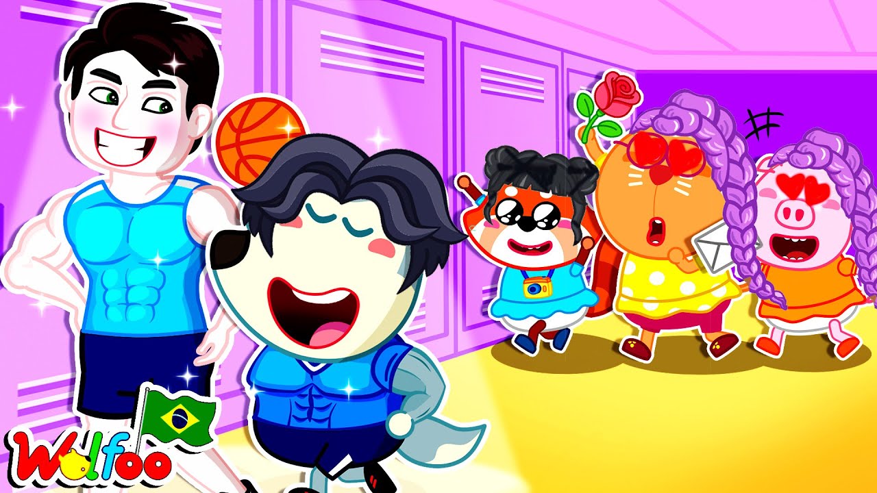 Ken Adotou o Wolfoo Nerd e Transformou Ele em Astro?! 🏀😂 | Wolfoo Adopted| Wolfoo em Português