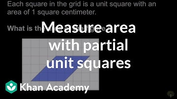 Measuring area with partial unit squares | Math | 3rd grade | Khan Academy