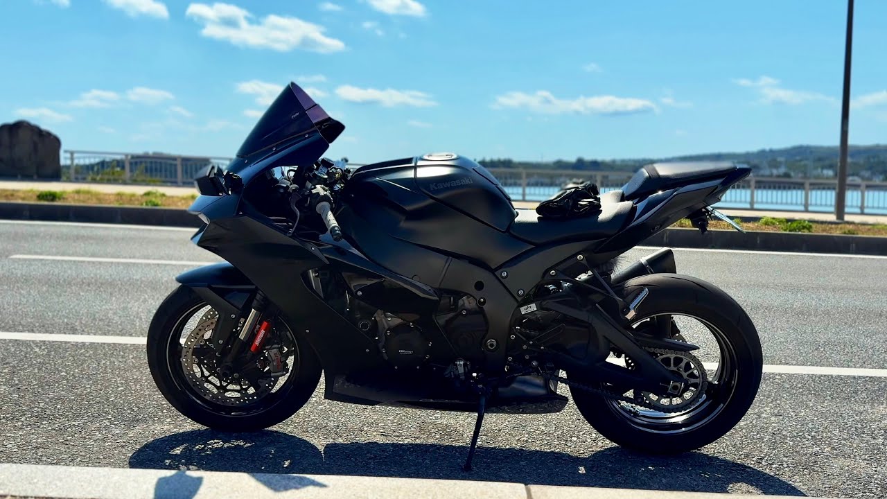 最高のサウンドと沖縄の海！これぞ至高の休日！ | Kawasaki ZX10R | Pure Sound  [4K]