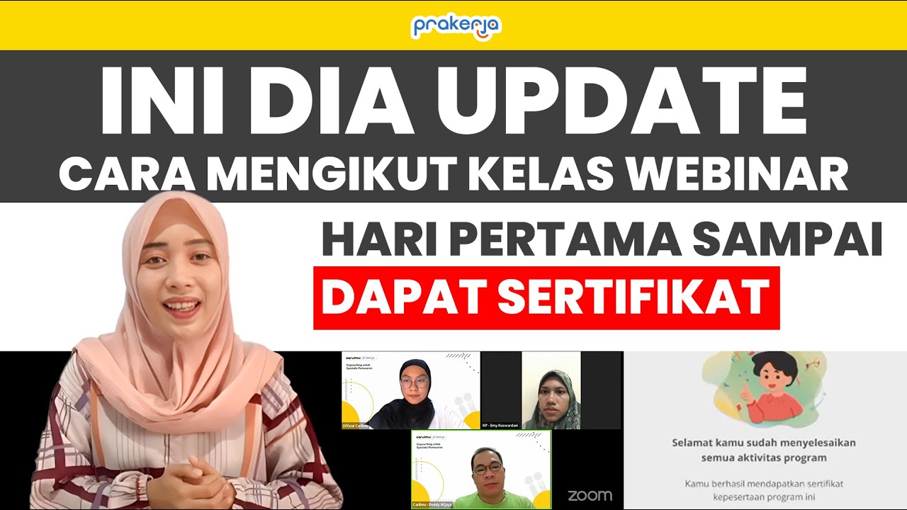 Cara Mengikuti Program Erzieherin English TERUPDATE 2024 ️ CARA MENGIKUTI KELAS WEBINAR PRAKERJA DARI HARI