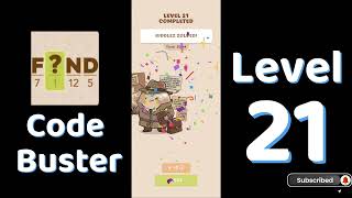 Code Busters Level 21 Walkthrough 🧩 | All Puzzle Solutions| Solutionguruji