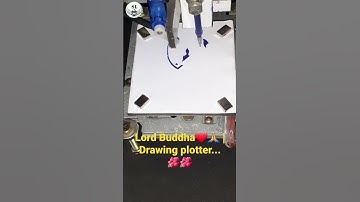 Lord Buddha❤️🙏 | Drawing plotter 🌺🌺 #srilanka #arduino #plotter #minicnc #2023 #new #lordbuddha