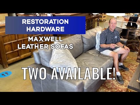 Restoration Hardware Maxwell Leather Sofas