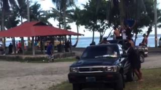 Laulii Rugby Team motorcade