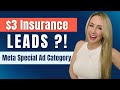 $3 Insurance Webinar Leads: Meta Special Ad Category Strategy Revealed