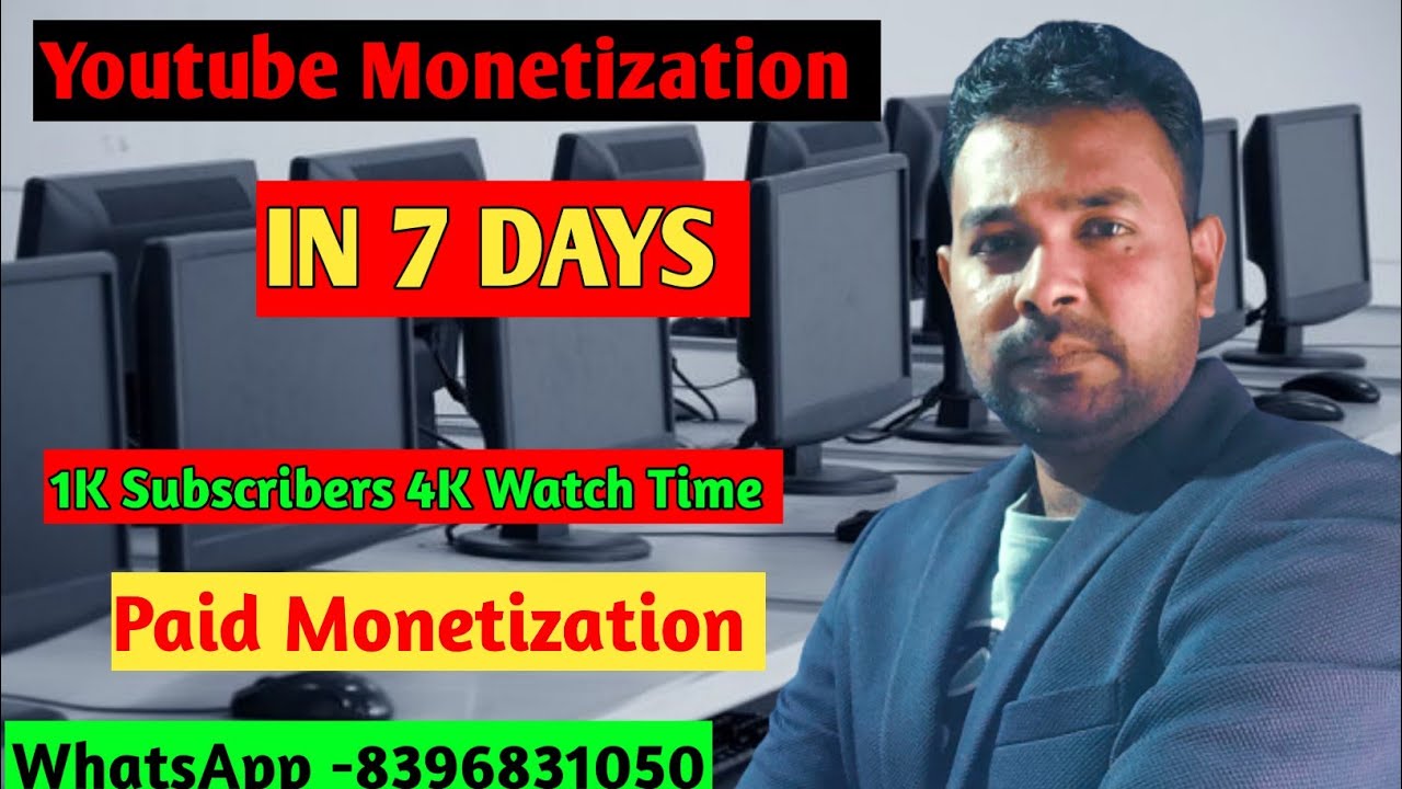 Monetization In 7 Days | 1K Subscribers | 4k Watch Time on youtube ...