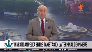 ¿Taxistas a la piñas en la terminal de ómnibus de #Córdoba?