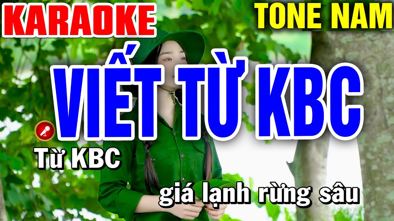 VIẾT TỪ KBC Karaoke Tone Nam ( LIÊN KHÚC BOLERO KARAOKE RẤT HAY )| Tình Trần Karaoke