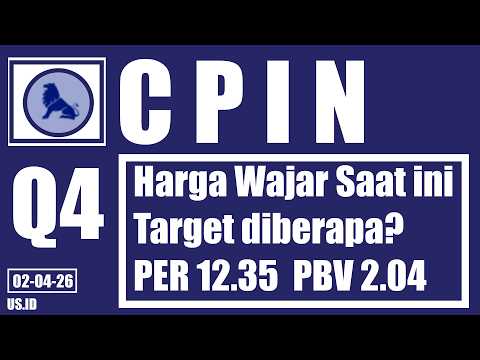 0204 HARGA WAJAR SAHAM CPIN LK Q4 FOREIGN DAN MM LOKAL SEDANG ME-MARK UP HARGA