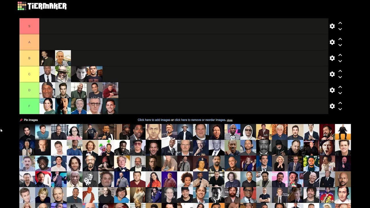 THE ULTIMATE STAND UP COMEDIAN TIER LIST