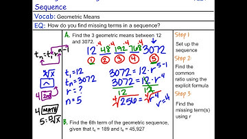 5.6: Finding Missing Terms in a Geometric Sequence